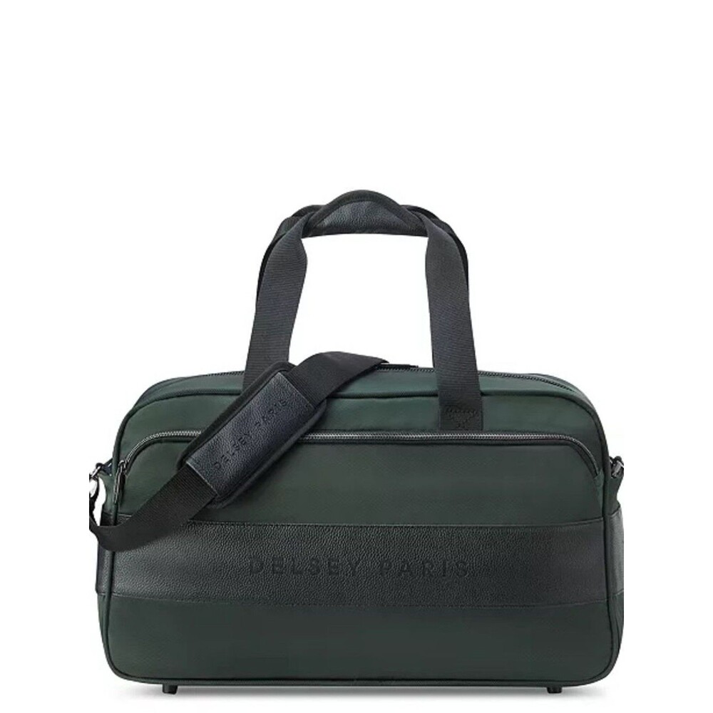 Delsey Paris Men's Dark Green Laptop Weekender Bag duffel bag, luggage